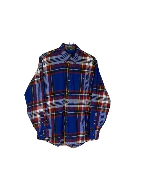 Eddie Bauer Other - Vintage 90s Eddie‎ Bauer Adirondack Plaid Flannel Shirt Men's Size Large 16-16.5